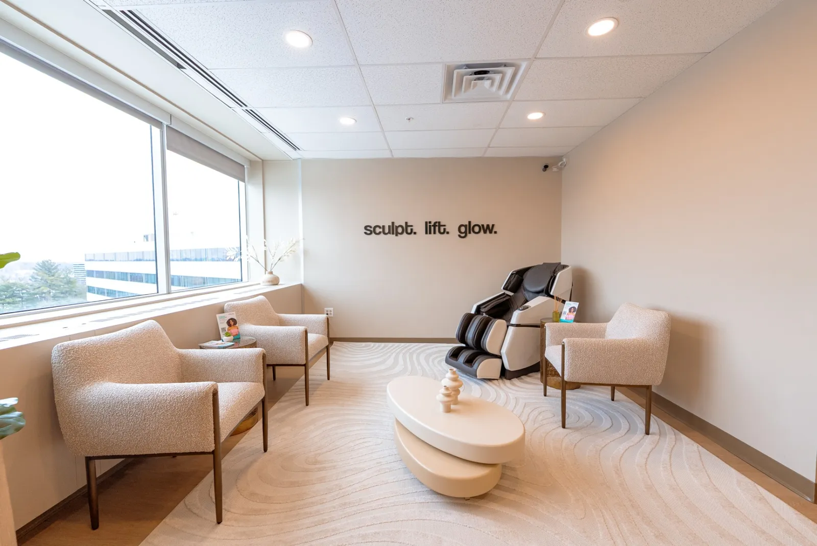 The Nuvera client lounge in Bala Cynwyd