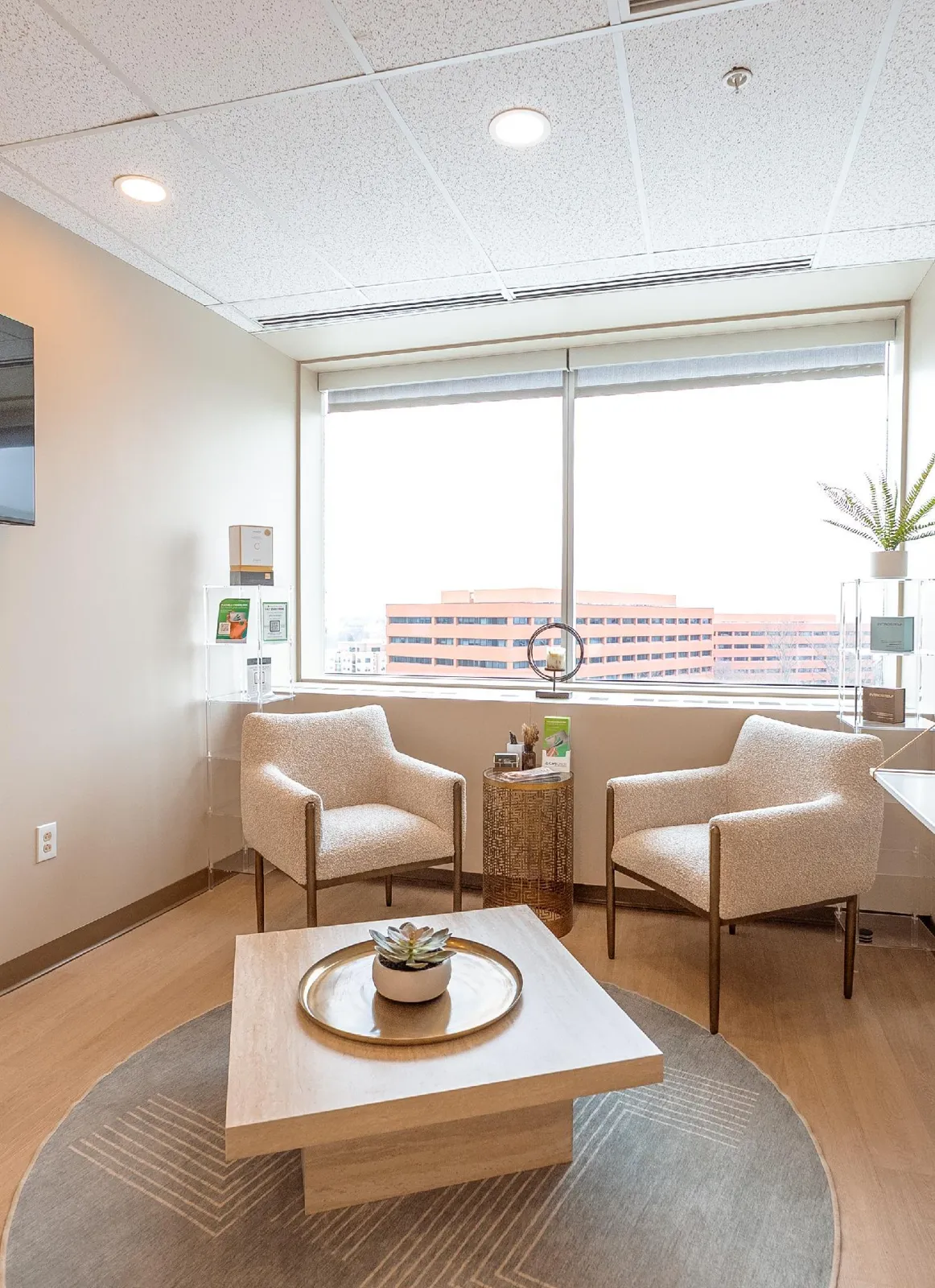 Private consultation room with a view